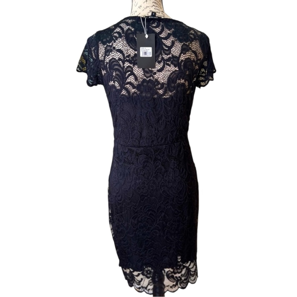 NWT Black Lace Cocktail Dress for Women Size M Medium - Picture 7 of 12